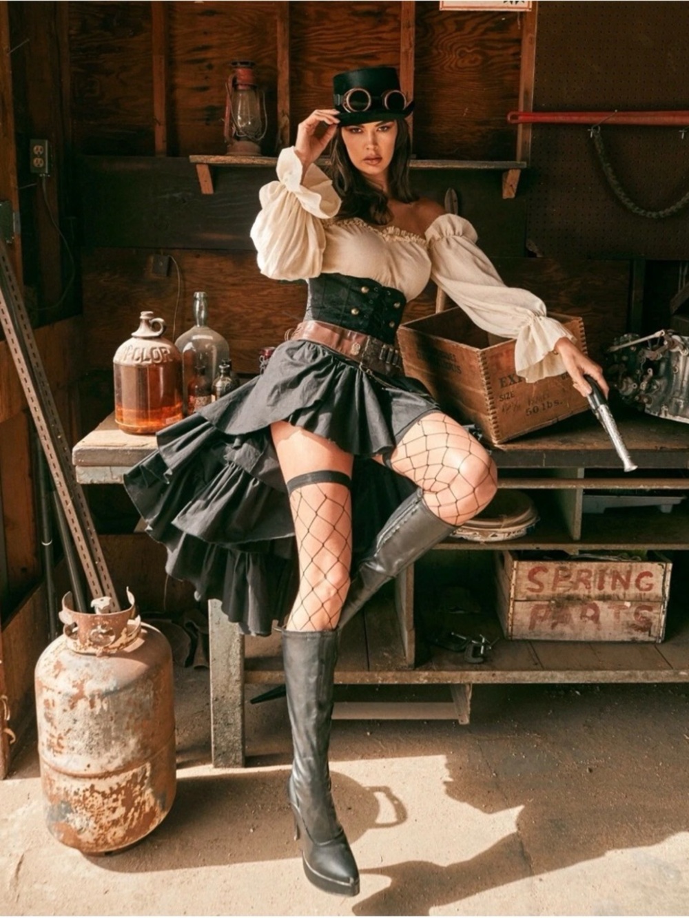 Steam Punk Coachella Costume Size M